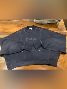 Gymshark Navy Crewneck Sweatshirt with Subtle Logo
